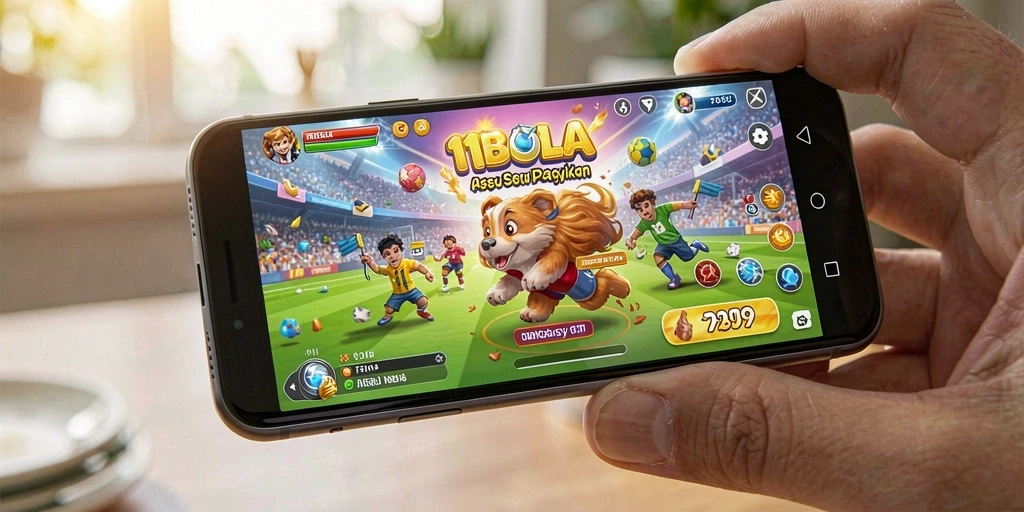 Tampilan gameplay 11BOLA yang memukau dan menegangkan.
