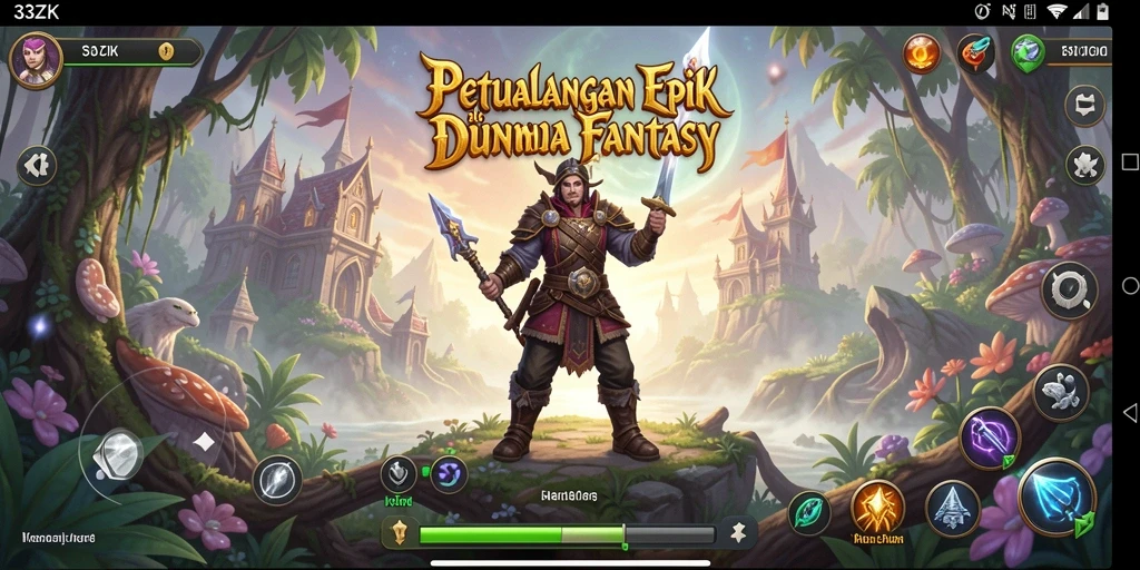 Tampilan gameplay 33ZK yang memukau dalam dunia RPG.