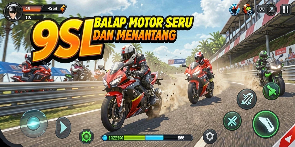 Tampilan menegangkan dari balapan motor di 9SL.