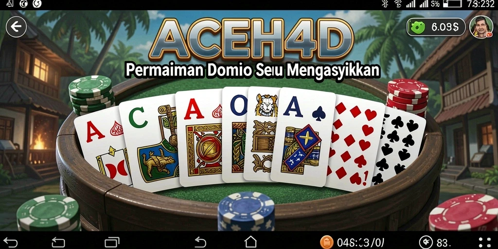 Tampilan gameplay Domino yang menarik dan interaktif.