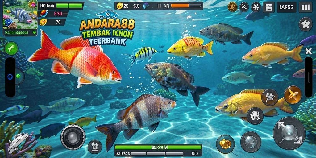 Tampilan gameplay ANDARA88 yang menakjubkan di bawah laut.