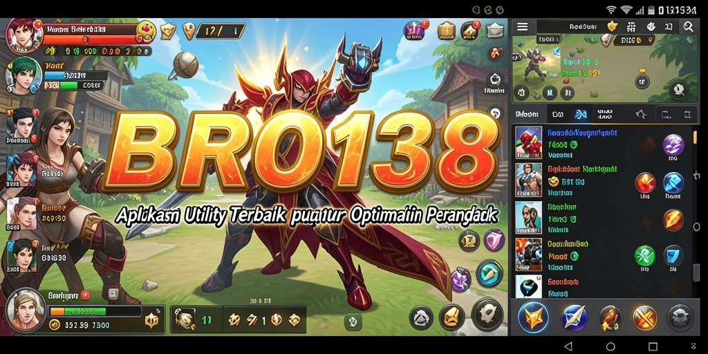 Screenshot utama BRO138 menunjukkan antarmuka pembersihan yang sederhana dan efektif.