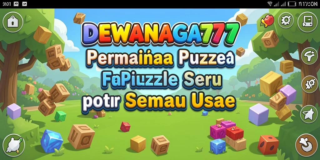 Tampilan gameplay Puzzle DEWANAGA77 yang seru dan menantang.
