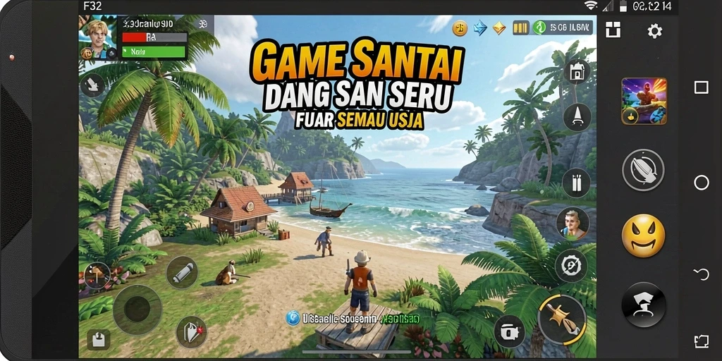 Tampilan gameplay seru dan menarik dari F32 yang penuh tantangan.