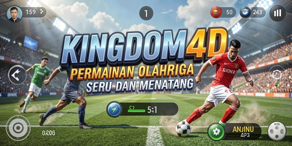 Tampilan gameplay seru dari KINGDOM4D dengan berbagai cabang olahraga.