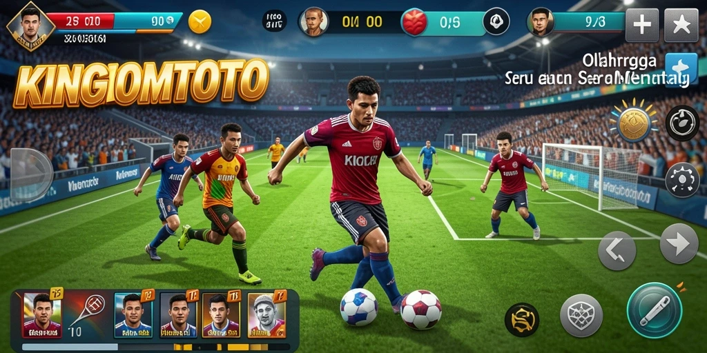 Tampilan gameplay KINGDOMTOTO yang menampilkan suasana olahraga yang mendebarkan.