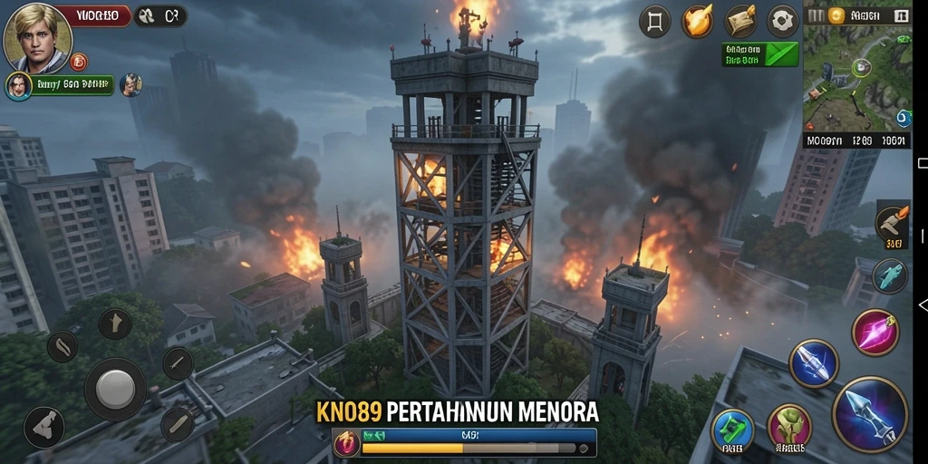 Gameplay seru KNO89 di tengah serangan musuh.