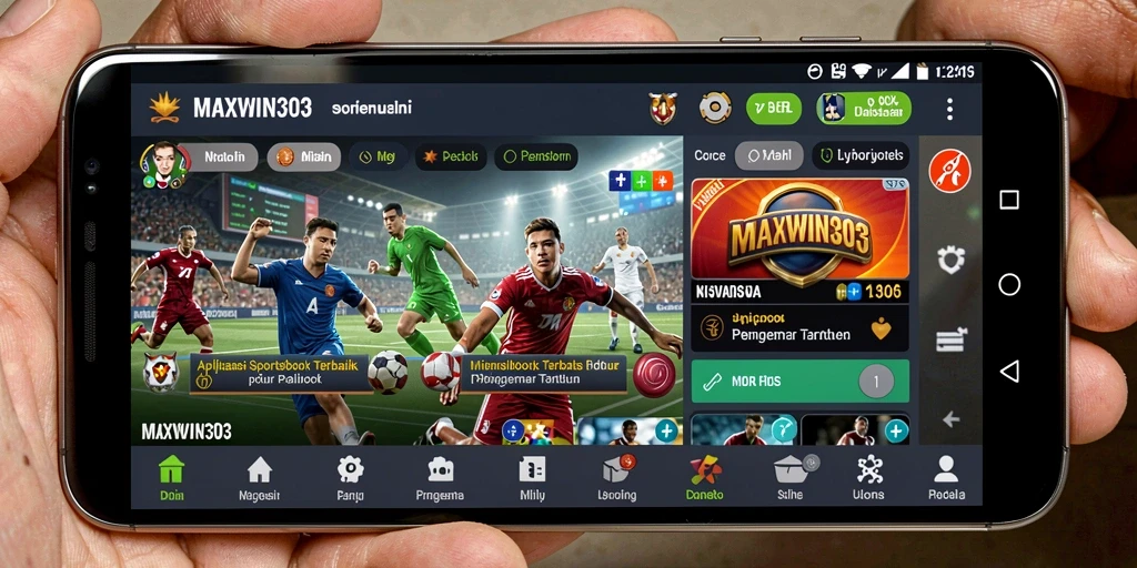 Screenshot gameplay Sportsbook MAXWIN303 yang menampilkan fitur taruhan interaktif.