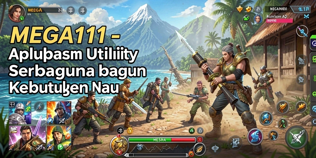 Tampilan utama MEGA111 dengan fitur utility yang menarik.