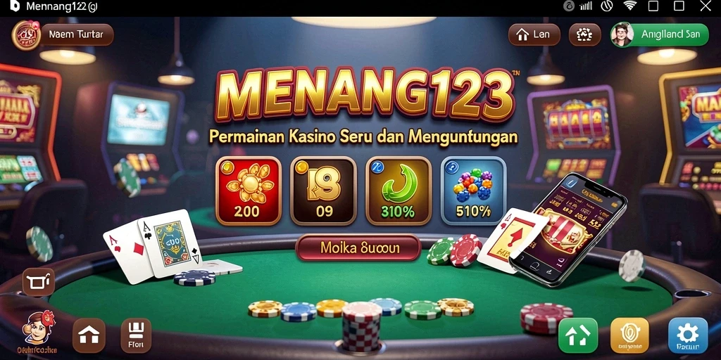 Tampilan menarik dari gameplay Kasino di MENANG123.