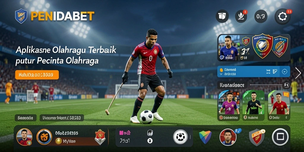 Screenshot utama PENIDABET menampilkan tampilan menarik dari fitur analisis olahraga.