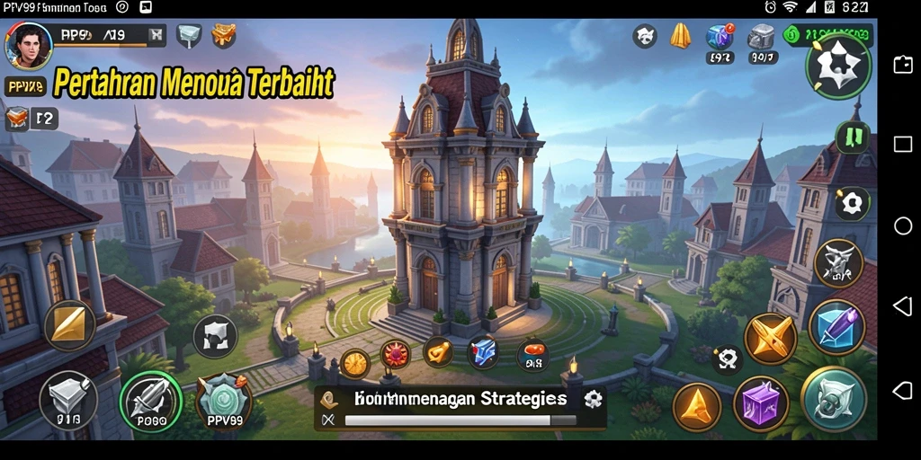 Gameplay PPV99 menampilkan aksi pertahanan menara yang seru.