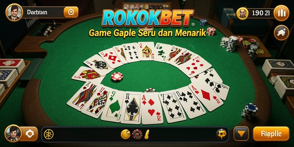 Tampak seru saat bermain Gaple di ROKOKBET.