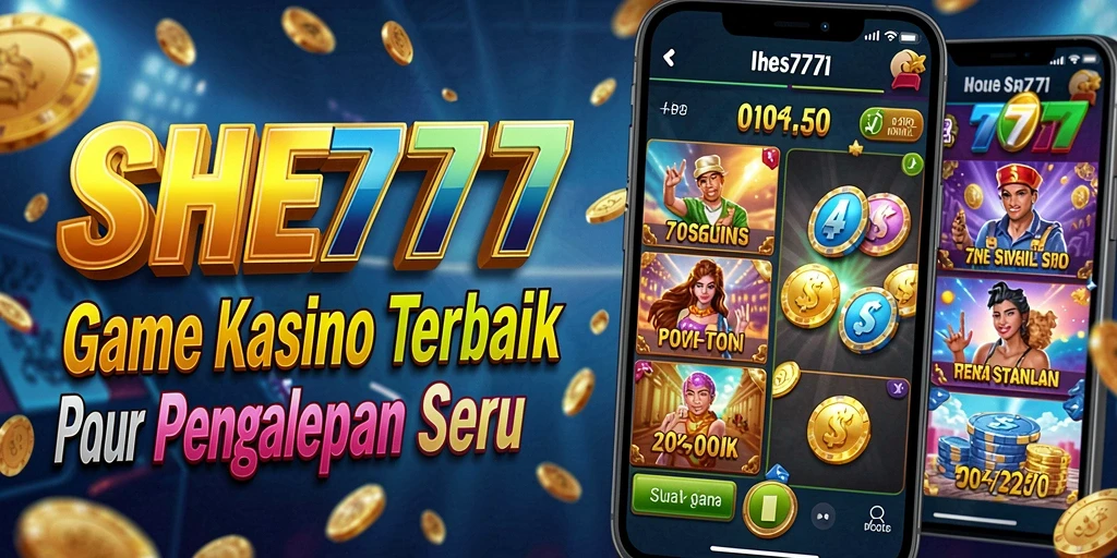 Screenshot utama dari gameplay Kasino SHE777 yang menampilkan suasana permainan.