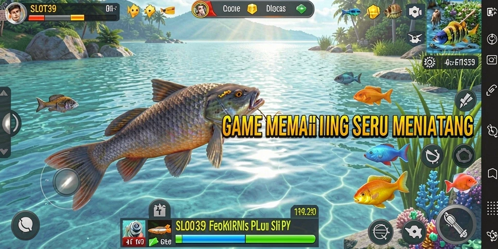Gameplay SLOT39 yang menampilkan aksi memancing yang mendebarkan.