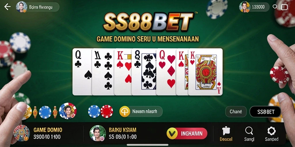 Gameplay seru dalam SS88BET dengan berbagai fitur Domino.