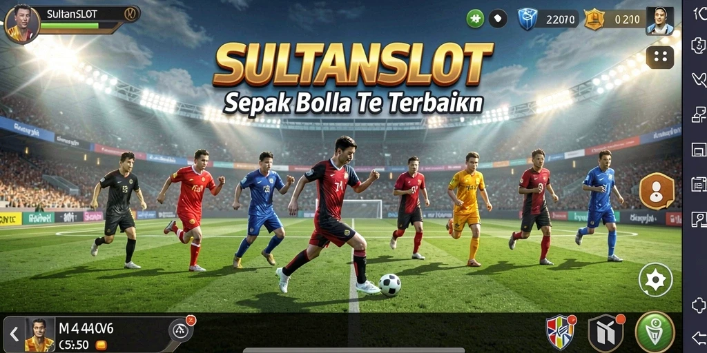 Tampilan gameplay <strong>SULTANSLOT</strong> yang mendebarkan dengan aksi sepak bola yang seru.